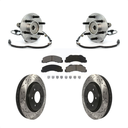 [Avant] Kit d'ensemble roulement de roue et moyeu pour 2010 Ford F-150 FX4 Platinum STX XL XLT King Ranch Lariat avec 4WD 6 Lug Wheels KBB-120379