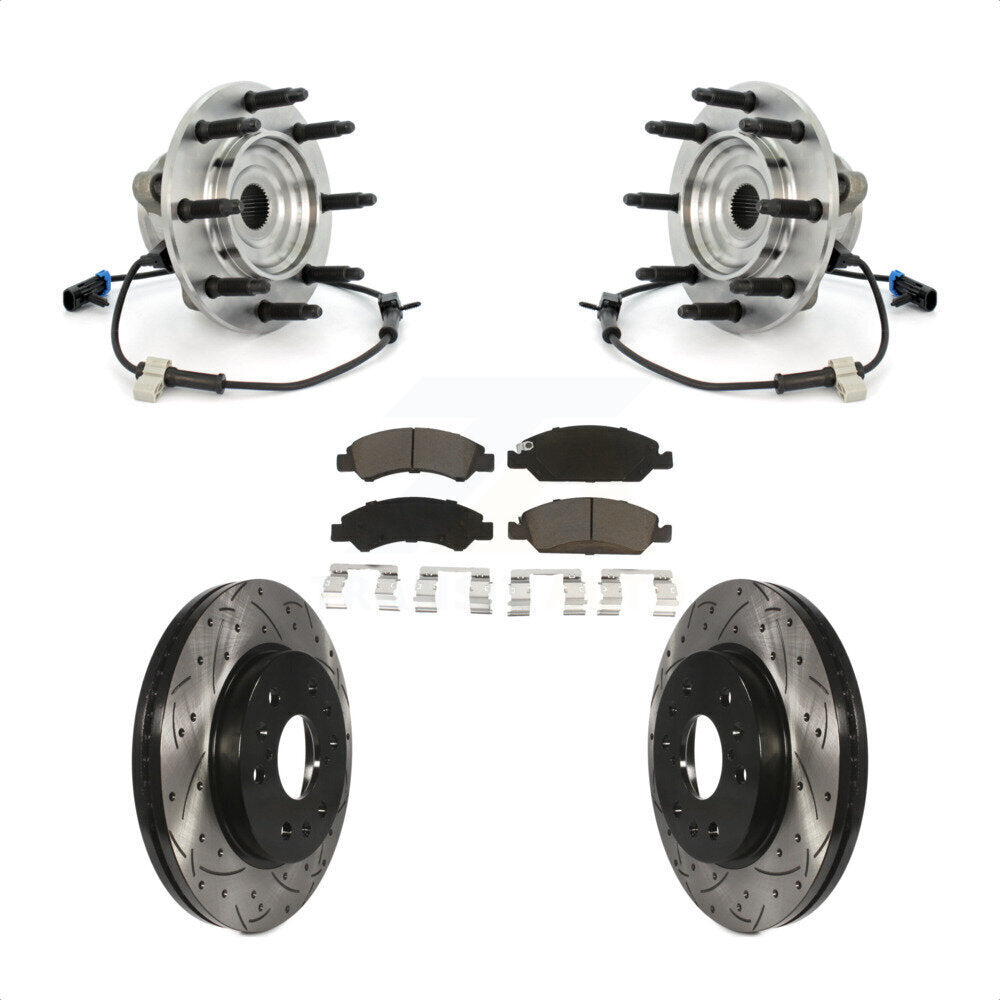 [Avant] Kit d'ensemble roulement de roue et moyeu pour Chevrolet Silverado 1500 GMC Sierra Classic 8 Lug Wheels KBB-120388