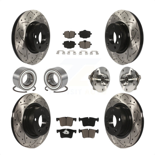 [Avant + Arrière] Kit d'ensemble roulement de roue et moyeu pour 2012 BMW X3 From 10 11 KBB-120399 par Transit Auto