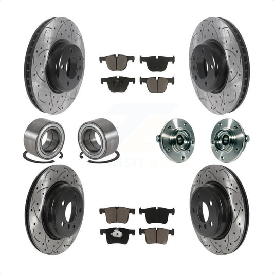 [Avant + Arrière] Kit d'ensemble roulement de roue et moyeu pour BMW 335i xDrive 435i GT Gran Coupe sans Blue Painted Calipers KBB-120405 par Transit Auto