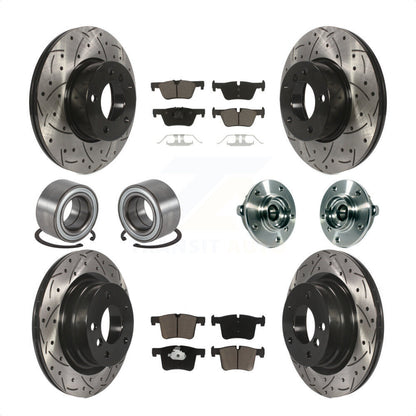 [Avant + Arrière] Kit d'ensemble roulement de roue et moyeu pour 2015-2016 BMW 228i xDrive sans Blue Painted Calipers KBB-120406 par Transit Auto
