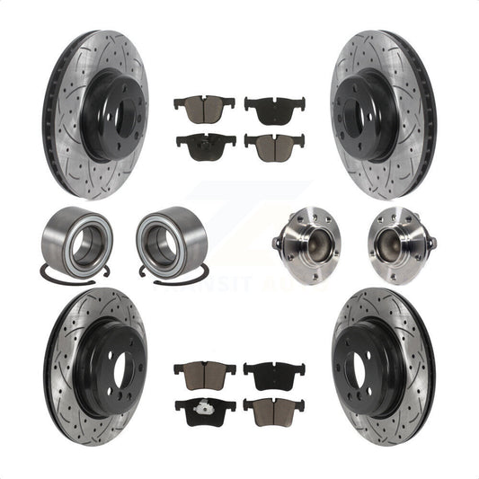 [Avant + Arrière] Kit d'ensemble roulement de roue et moyeu pour BMW 435i 335i Gran Coupe sans Blue Painted Calipers KBB-120411 par Transit Auto