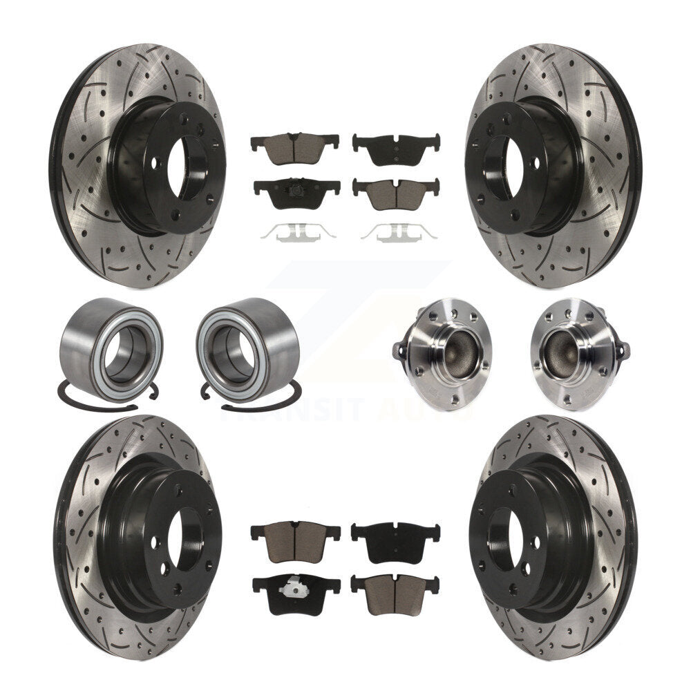[Avant + Arrière] Kit d'ensemble roulement de roue et moyeu pour BMW 328i 428i 228i 320i 328d KBB-120412