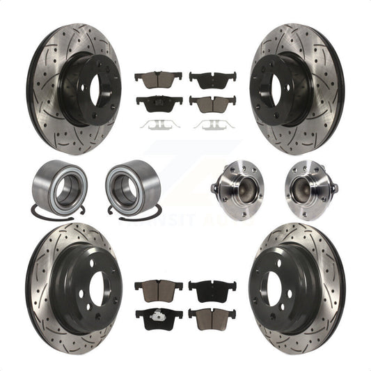[Avant + Arrière] Kit d'ensemble roulement de roue et moyeu pour BMW 428i 328i Gran Coupe sans Blue Painted Calipers KBB-120413 par Transit Auto