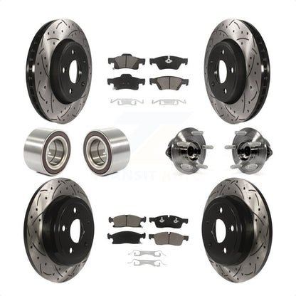 [Avant + Arrière] Kit d'ensemble roulement de roue et moyeu pour Dodge Durango KBB-120467 par Transit Auto