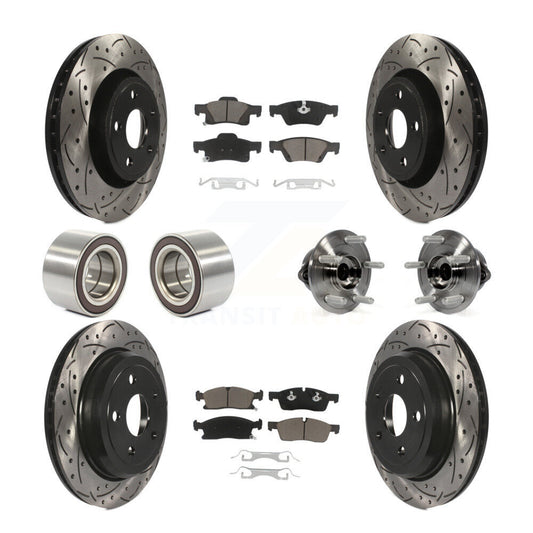 [Avant + Arrière] Kit d'ensemble roulement de roue et moyeu pour Dodge Durango Jeep Grand Cherokee KBB-120468