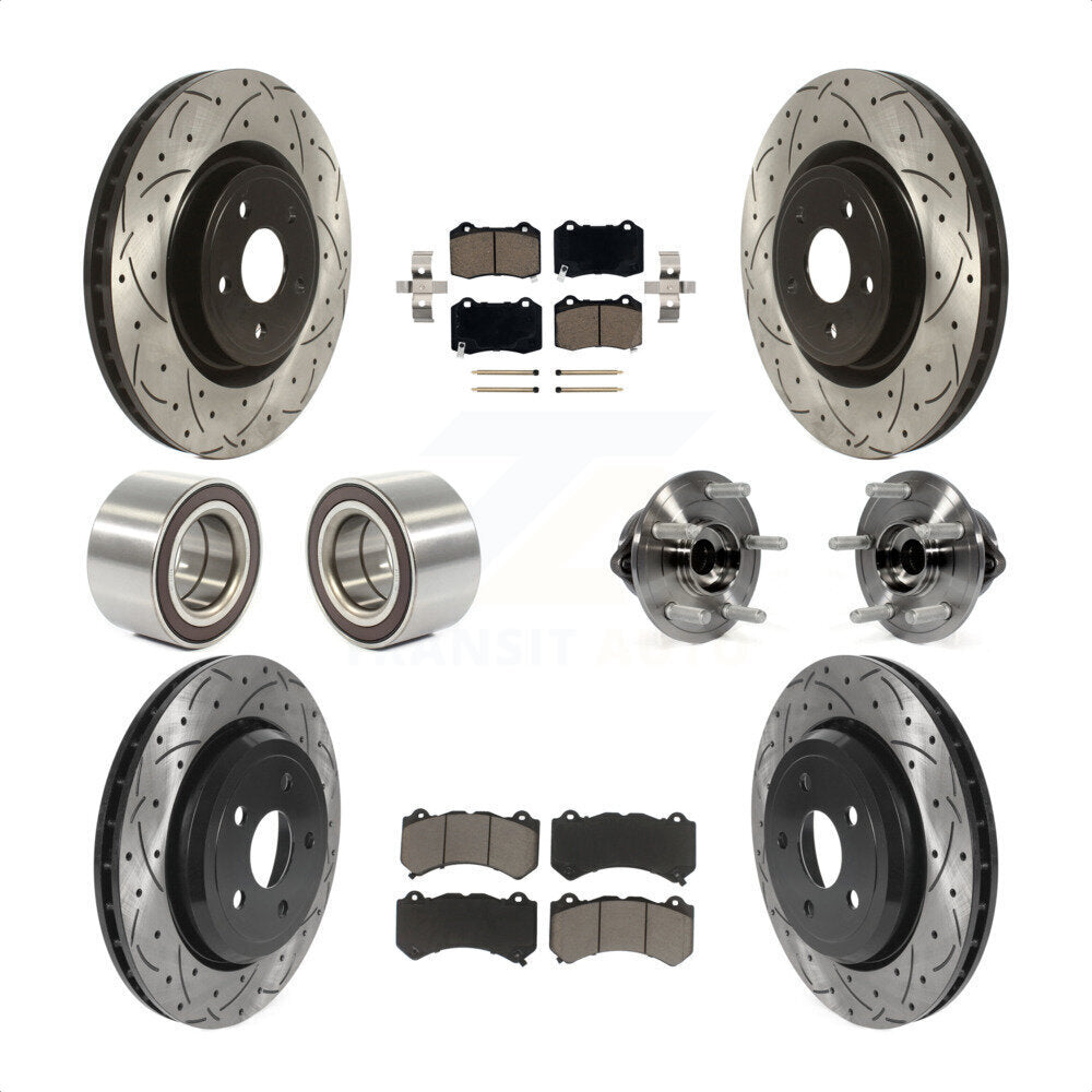 [Avant + Arrière] Kit d'ensemble roulement de roue et moyeu pour Jeep Grand Cherokee Dodge Durango KBB-120469 par Transit Auto