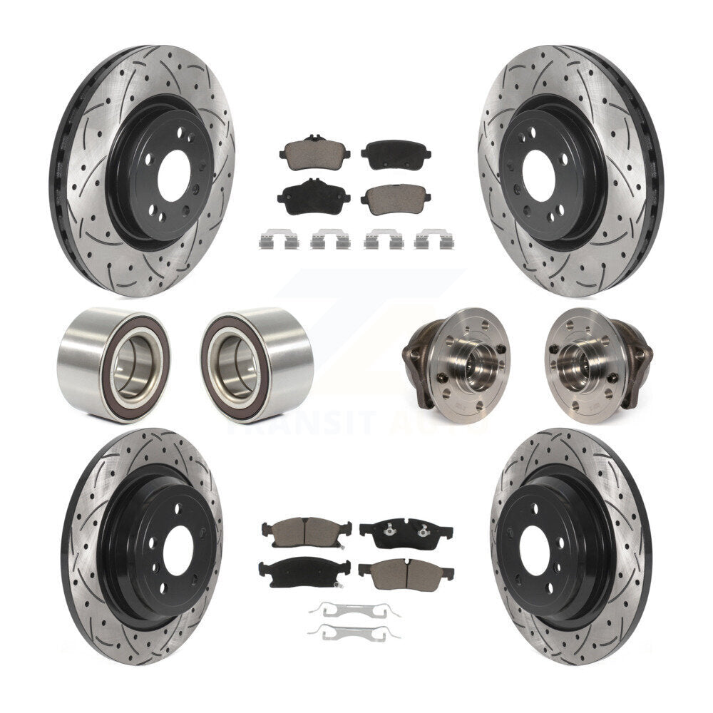 [Avant + Arrière] Kit d'ensemble roulement de roue et moyeu pour Mercedes-Benz ML350 GLE350 ML250 GLE300d KBB-120470