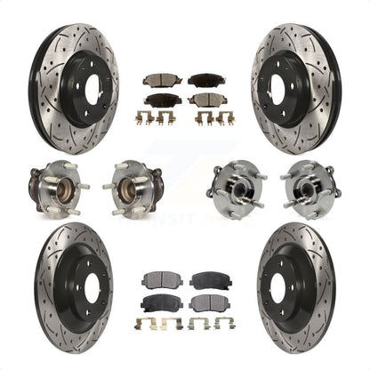 [Avant + Arrière] Kit d'ensemble roulement de roue et moyeu pour 2015 Mazda CX-5 FWD avec Electric Parking KBB-120475 par Transit Auto