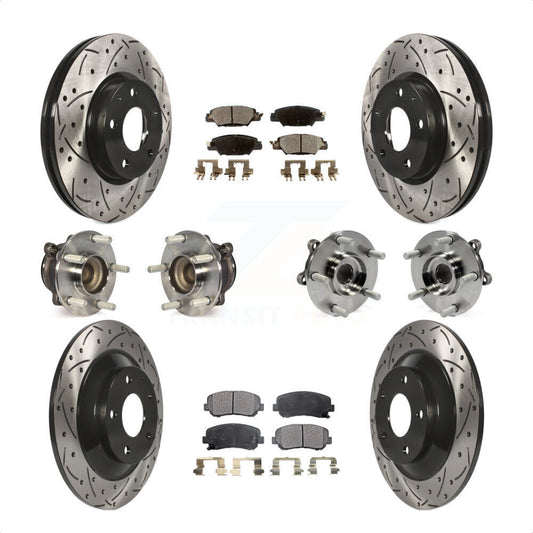 [Avant + Arrière] Kit d'ensemble roulement de roue et moyeu pour 2015 Mazda CX-5 FWD avec Electric Parking KBB-120475 par Transit Auto