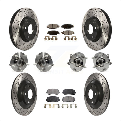 [Avant + Arrière] Kit d'ensemble roulement de roue et moyeu pour 2015 Mazda CX-5 AWD avec Electric Parking KBB-120476 par Transit Auto