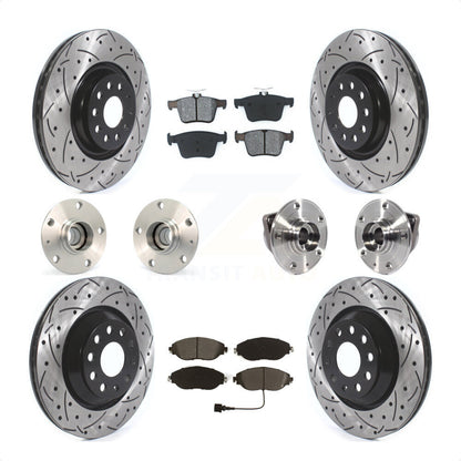 [Avant + Arrière] Kit d'ensemble roulement de roue et moyeu pour 2017 Volkswagen Golf R Code 1LV 1ZB KBB-120483 par Transit Auto