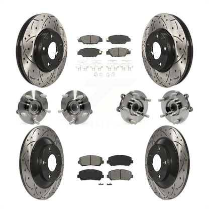 [Avant + Arrière] Kit d'ensemble roulement de roue et moyeu pour 2015 Mazda CX-5 AWD avec Electric Parking KBB-120489 par Transit Auto