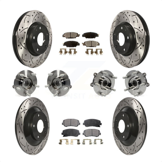 [Avant + Arrière] Kit d'ensemble roulement de roue et moyeu pour 2015 Mazda CX-5 AWD avec Electric Parking KBB-120498 par Transit Auto