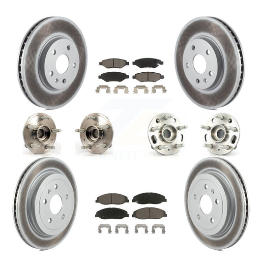 [Avant + Arrière] Kit d'ensemble roulement de roue et moyeu pour Cadillac CTS sans Heavy Duty Brakes KBB-120536