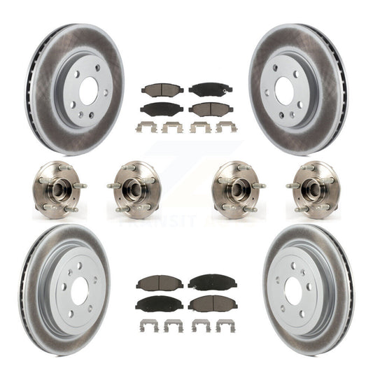 [Avant + Arrière] Kit d'ensemble roulement de roue et moyeu pour Cadillac CTS sans Heavy Duty Brakes KBB-120537