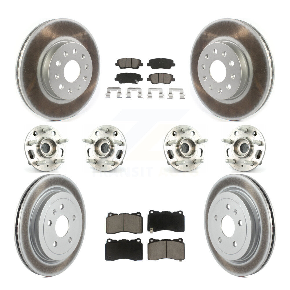 [Avant + Arrière] Kit d'ensemble roulement de roue et moyeu pour Cadillac CTS avec 17" Factory Wheels KBB-120539