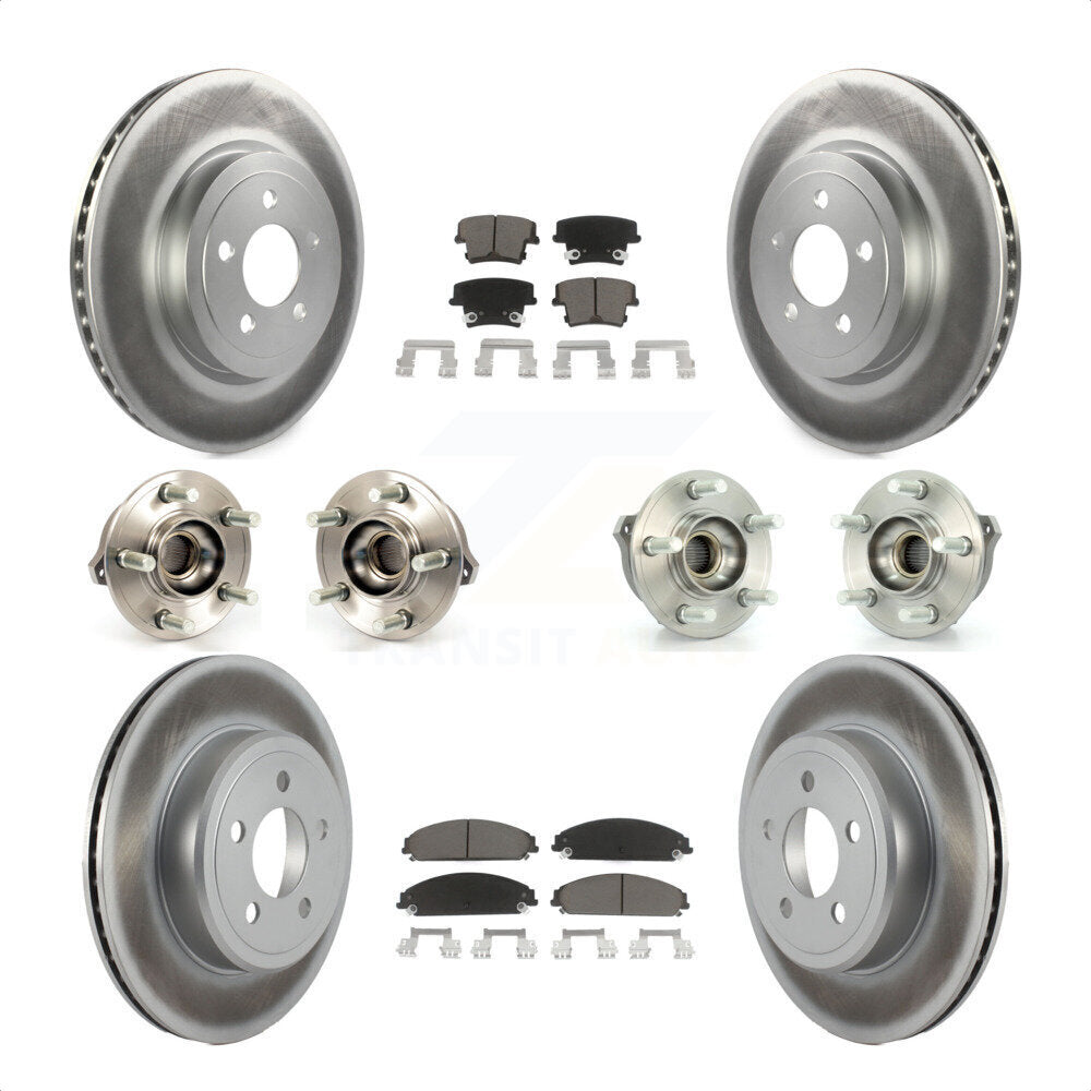 [Avant + Arrière] Kit d'ensemble roulement de roue et moyeu pour Dodge Charger Chrysler 300 KBB-120553 par Transit Auto