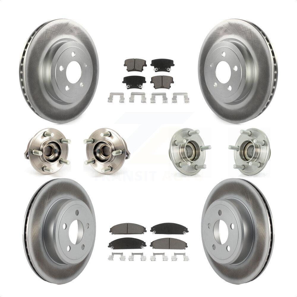 [Avant + Arrière] Kit d'ensemble roulement de roue et moyeu pour Dodge Chrysler 300 Charger Challenger KBB-120554 par Transit Auto