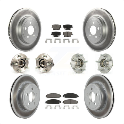 [Avant + Arrière] Kit d'ensemble roulement de roue et moyeu pour Dodge Chrysler 300 Charger Challenger KBB-120554 par Transit Auto