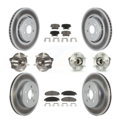 [Avant + Arrière] Kit d'ensemble roulement de roue et moyeu pour 2015-2018 Dodge Charger AWD avec 3.6L avec 355mm Diameter Rotor KBB-120567