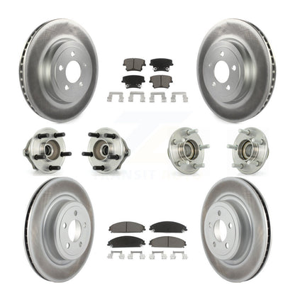 [Avant + Arrière] Kit d'ensemble roulement de roue et moyeu pour 2006-2008 Dodge Charger RWD avec 5.7L 3.5L avec Police Package KBB-120580