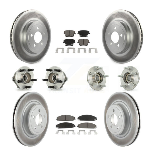 [Avant + Arrière] Kit d'ensemble roulement de roue et moyeu pour 2006-2008 Dodge Charger RWD avec 5.7L 3.5L avec Police Package KBB-120580