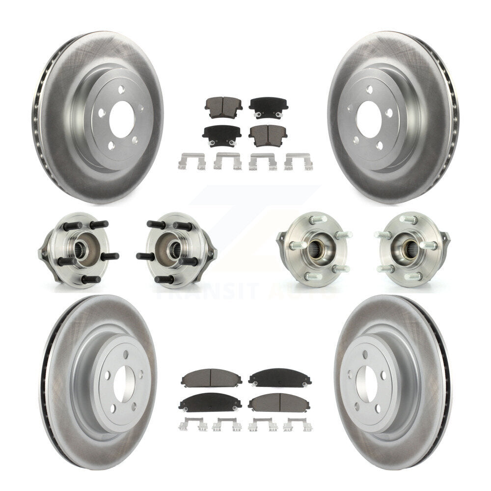 [Avant + Arrière] Kit d'ensemble roulement de roue et moyeu pour 2007-2008 Dodge Charger AWD avec 5.7L avec Police Package KBB-120581