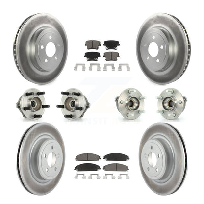[Avant + Arrière] Kit d'ensemble roulement de roue et moyeu pour 2007-2008 Dodge Charger AWD avec 5.7L avec Police Package KBB-120581