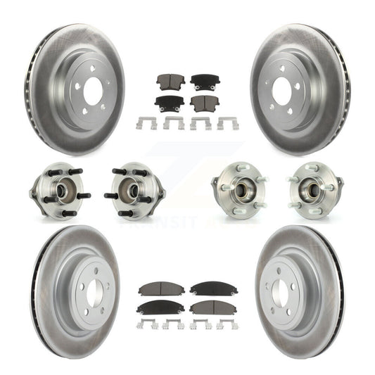 [Avant + Arrière] Kit d'ensemble roulement de roue et moyeu pour 2007-2008 Dodge Charger AWD avec 5.7L avec Police Package KBB-120581