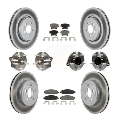 [Avant + Arrière] Kit d'ensemble roulement de roue et moyeu pour 2017-2018 Dodge Charger RWD avec 5.7L avec 355mm Diameter Rotor KBB-120584