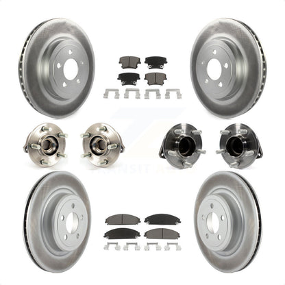 [Avant + Arrière] Kit d'ensemble roulement de roue et moyeu pour 2012-2013 Dodge Charger R T SE avec RWD 5.7L avec Police Package KBB-120590 par Transit Auto