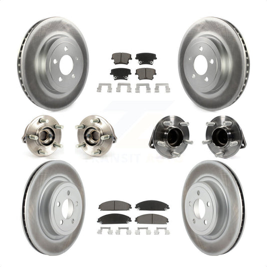 [Avant + Arrière] Kit d'ensemble roulement de roue et moyeu pour 2012-2013 Dodge Charger R T SE avec RWD 5.7L avec Police Package KBB-120590 par Transit Auto