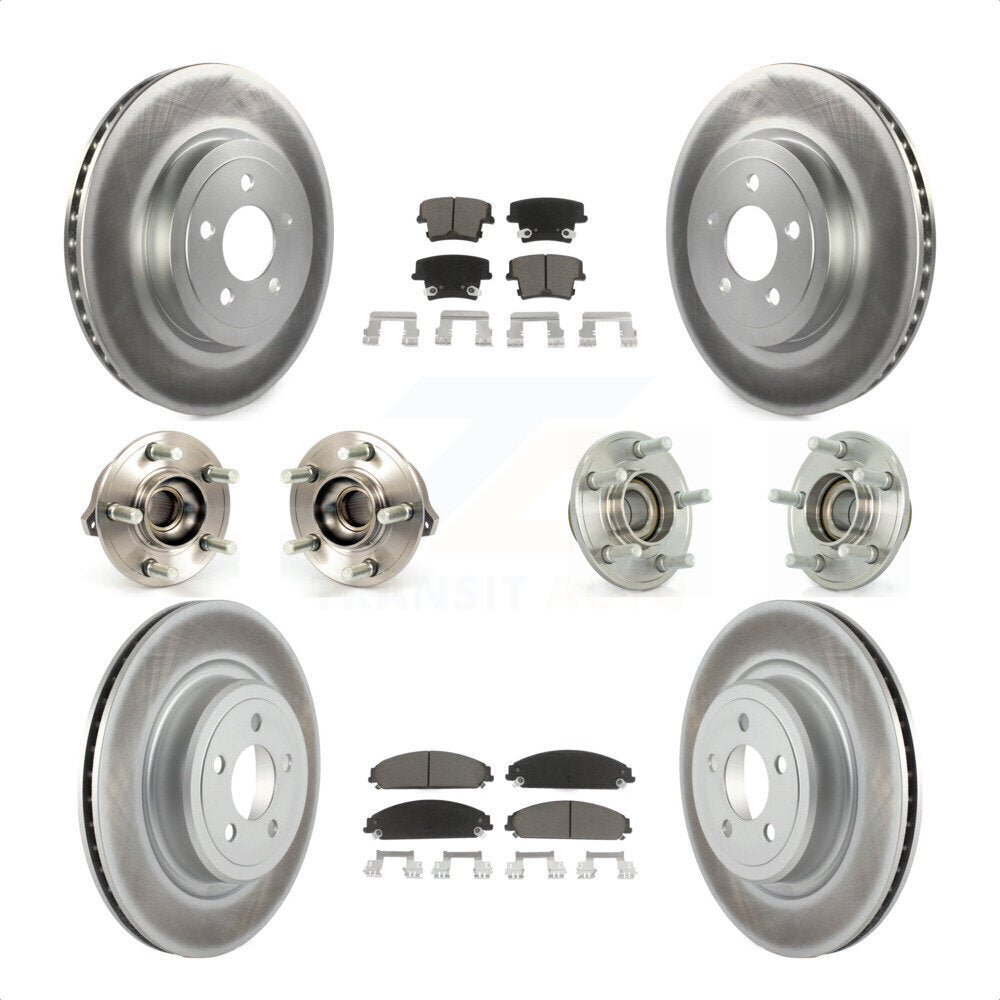 [Avant + Arrière] Kit d'ensemble roulement de roue et moyeu pour Dodge Charger avec Police Package KBB-120591 par Transit Auto