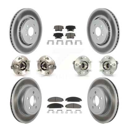 [Avant + Arrière] Kit d'ensemble roulement de roue et moyeu pour 2014 Dodge Charger AWD avec 3.6L avec 355mm Diameter Rotor KBB-120592