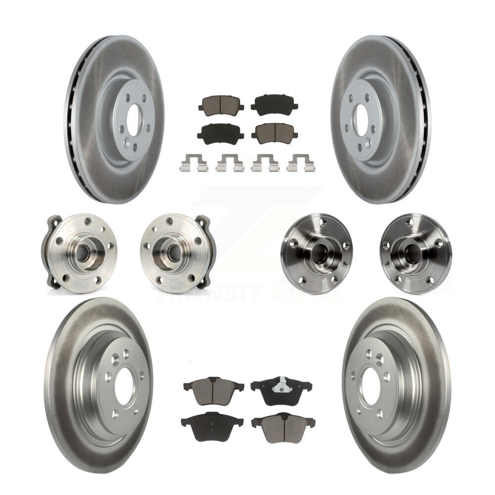 [Avant + Arrière] Kit d'ensemble roulement de roue et moyeu pour 2013-2014 Volvo S60 3.0L avec 336mm Diameter Rotor KBB-120593