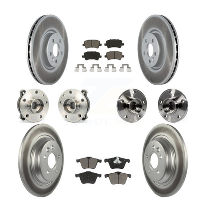 [Avant + Arrière] Kit d'ensemble roulement de roue et moyeu pour 2013-2014 Volvo S60 3.0L avec 336mm Diameter Rotor KBB-120593