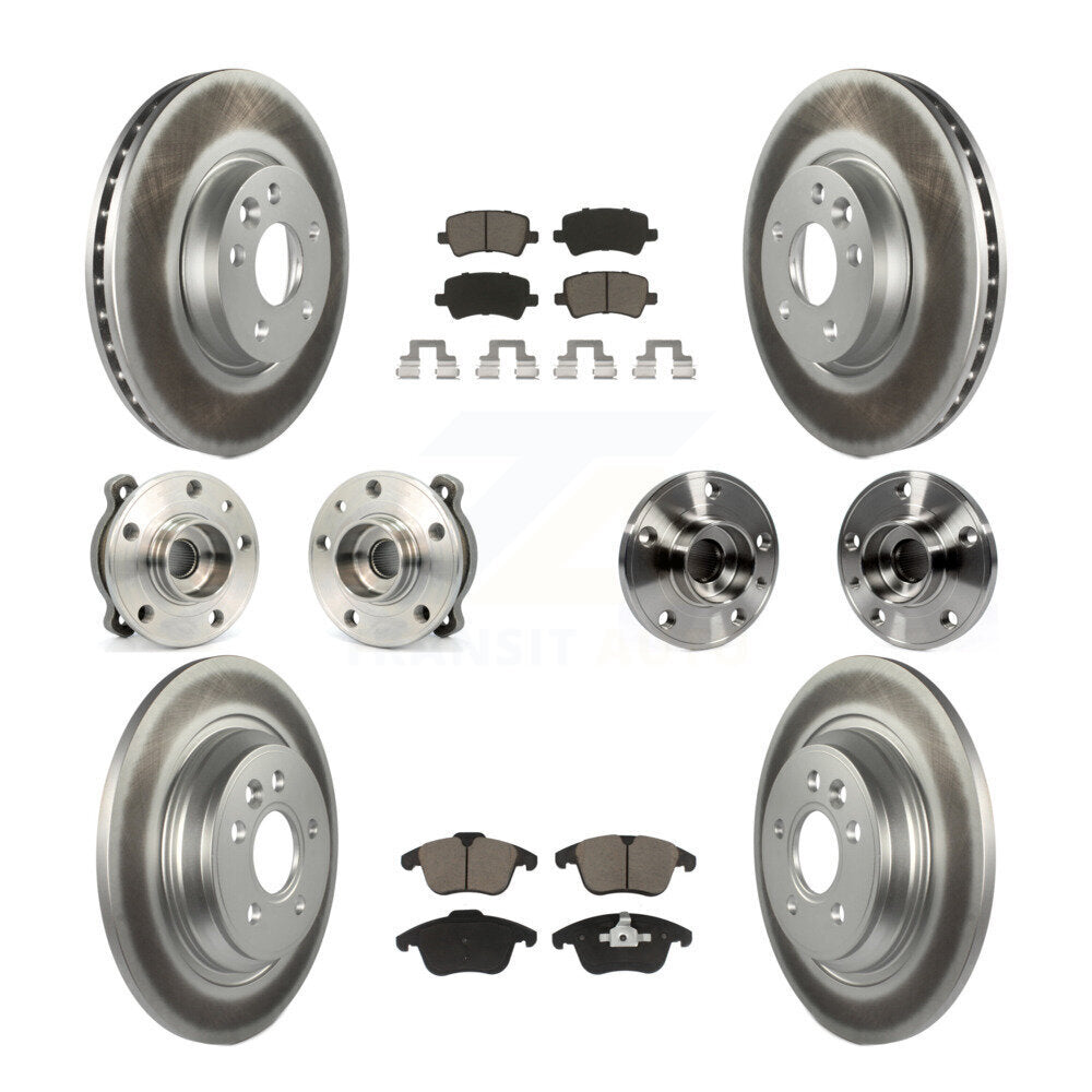 [Avant + Arrière] Kit d'ensemble roulement de roue et moyeu pour 2013-2014 Volvo S60 3.0L avec 300mm Diameter Rotor KBB-120594