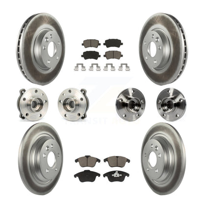 [Avant + Arrière] Kit d'ensemble roulement de roue et moyeu pour 2013-2014 Volvo S60 3.0L avec 300mm Diameter Rotor KBB-120594