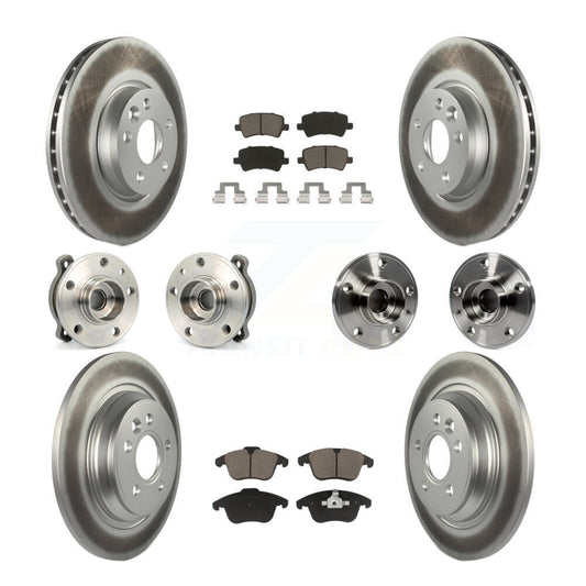 [Avant + Arrière] Kit d'ensemble roulement de roue et moyeu pour 2013-2014 Volvo S60 3.0L avec 300mm Diameter Rotor KBB-120594