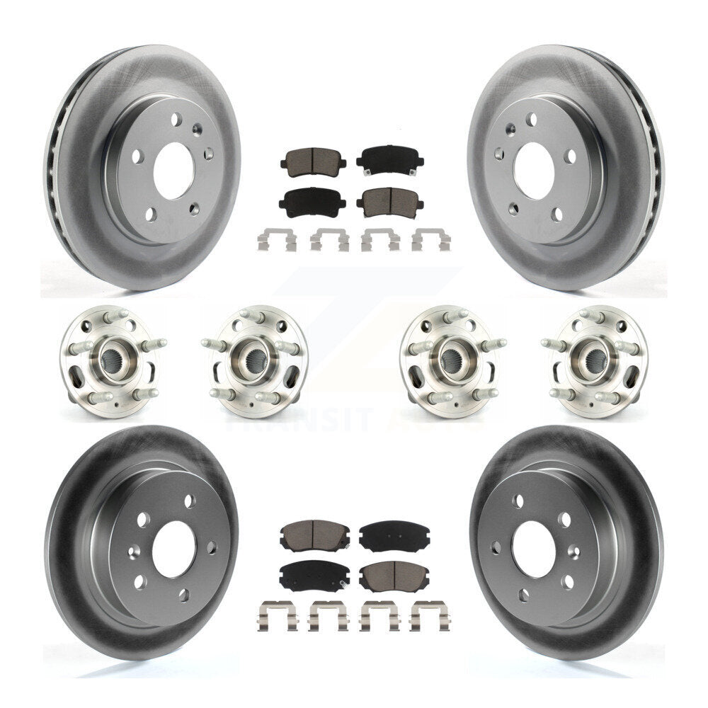 [Avant + Arrière] Kit d'ensemble roulement de roue et moyeu pour 2013-2015 Chevrolet Malibu Naturally Aspirated KBB-120597