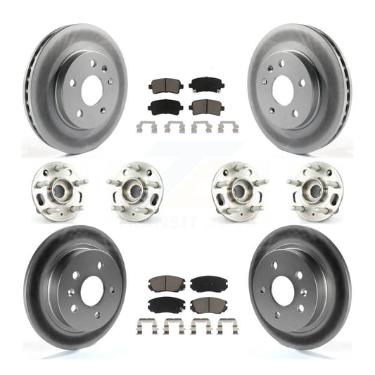 [Avant + Arrière] Kit d'ensemble roulement de roue et moyeu pour 2013-2015 Chevrolet Malibu Naturally Aspirated KBB-120597