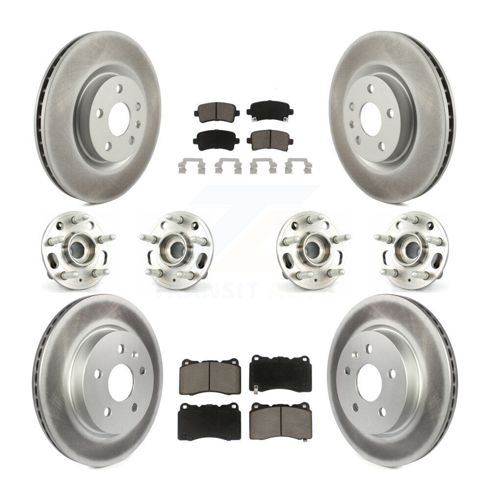 [Avant + Arrière] Kit d'ensemble roulement de roue et moyeu pour Cadillac XTS sans Heavy Duty Brakes KBB-120598