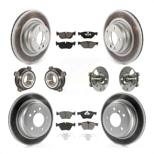 [Avant + Arrière] Kit d'ensemble roulement de roue et moyeu pour 2012 BMW X1 xDrive28i avec AWD avec 300mm Diameter Rotor KBB-120600 par Transit Auto