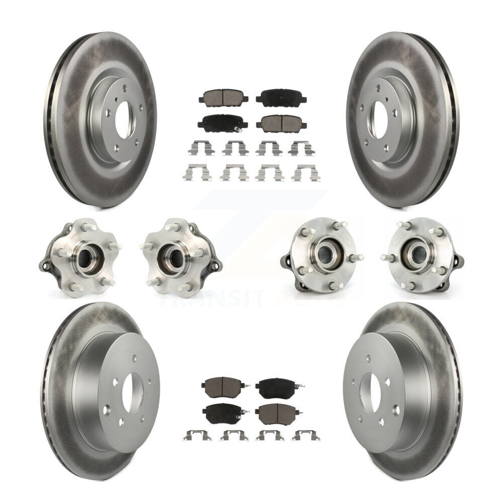 [Avant + Arrière] Kit d'ensemble roulement de roue et moyeu pour 2005-2007 Nissan Murano AWD KBB-120601
