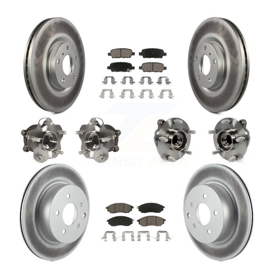 [Avant + Arrière] Kit d'ensemble roulement de roue et moyeu pour INFINITI G37 G35 EX35 G25 Nissan 370Z Q40 M35 QX50 M45 EX37 KBB-120607