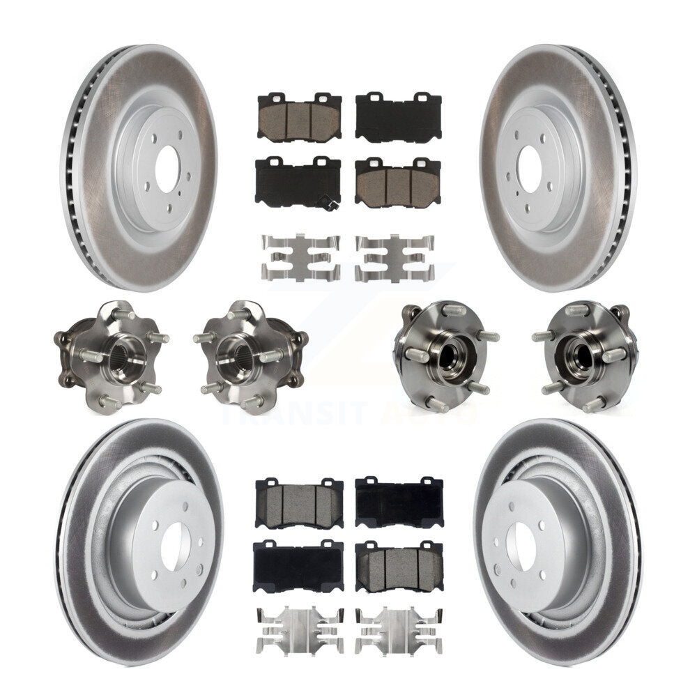 [Avant + Arrière] Kit d'ensemble roulement de roue et moyeu pour INFINITI G37 Nissan 370Z Q60 KBB-120608