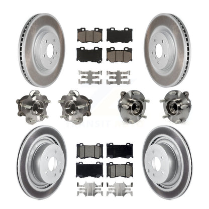 [Avant + Arrière] Kit d'ensemble roulement de roue et moyeu pour INFINITI G37 Nissan 370Z Q60 KBB-120608