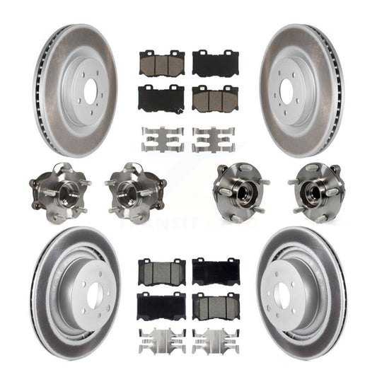 [Avant + Arrière] Kit d'ensemble roulement de roue et moyeu pour INFINITI G37 Nissan 370Z Q60 KBB-120608