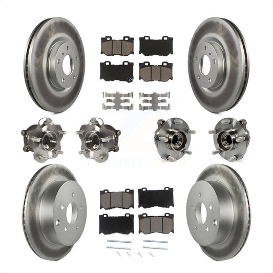 [Avant + Arrière] Kit d'ensemble roulement de roue et moyeu pour 2017 INFINITI Q70 Hybrid avec RWD avec Sport Package KBB-120613 par Transit Auto